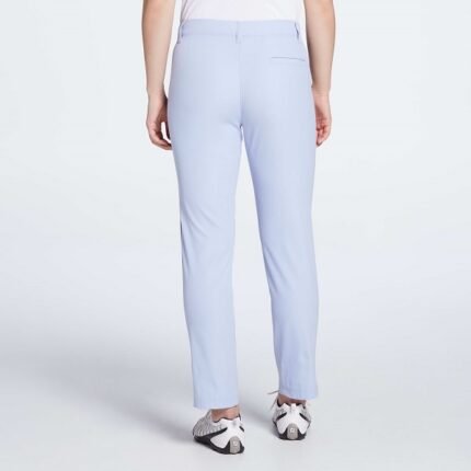 Light Blue Elastic Plus Size Golf Pants