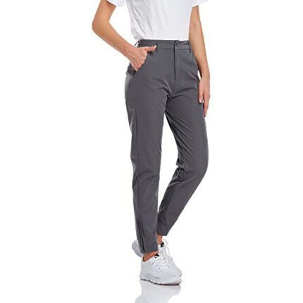 Silver Slim Athletic Lounge Golf Pants