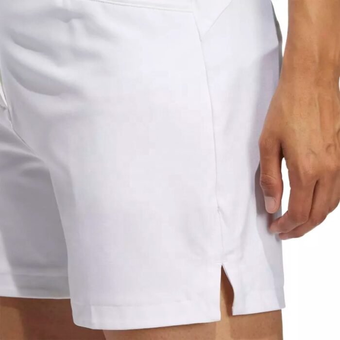 White Summer Blank Pattern Golf Shorts