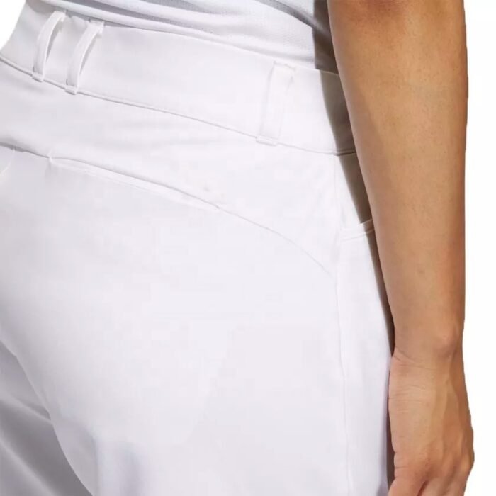 White Summer Blank Pattern Golf Shorts