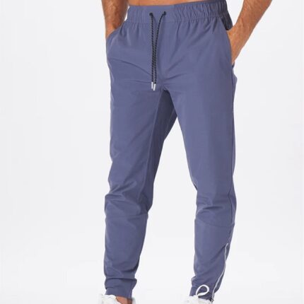 Jet Grey Casual Stacked Golf Pants