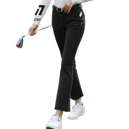 Stretch Black Slim Waterproof Golf Pants