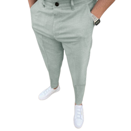 Light Green Formal Golf Pants Slim Plus Size Trousers