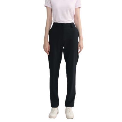 Black Fit Slim Golf Women Pants