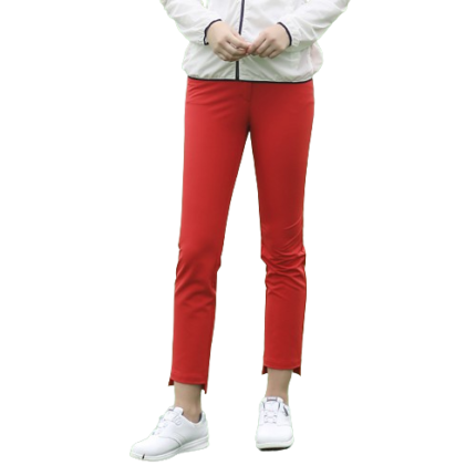 Red Slim Long Bottom Extra Golf Pants