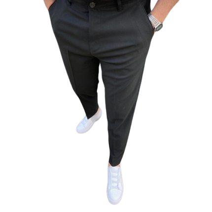 Black Formal Golf Pants Slim Plus Size Trousers